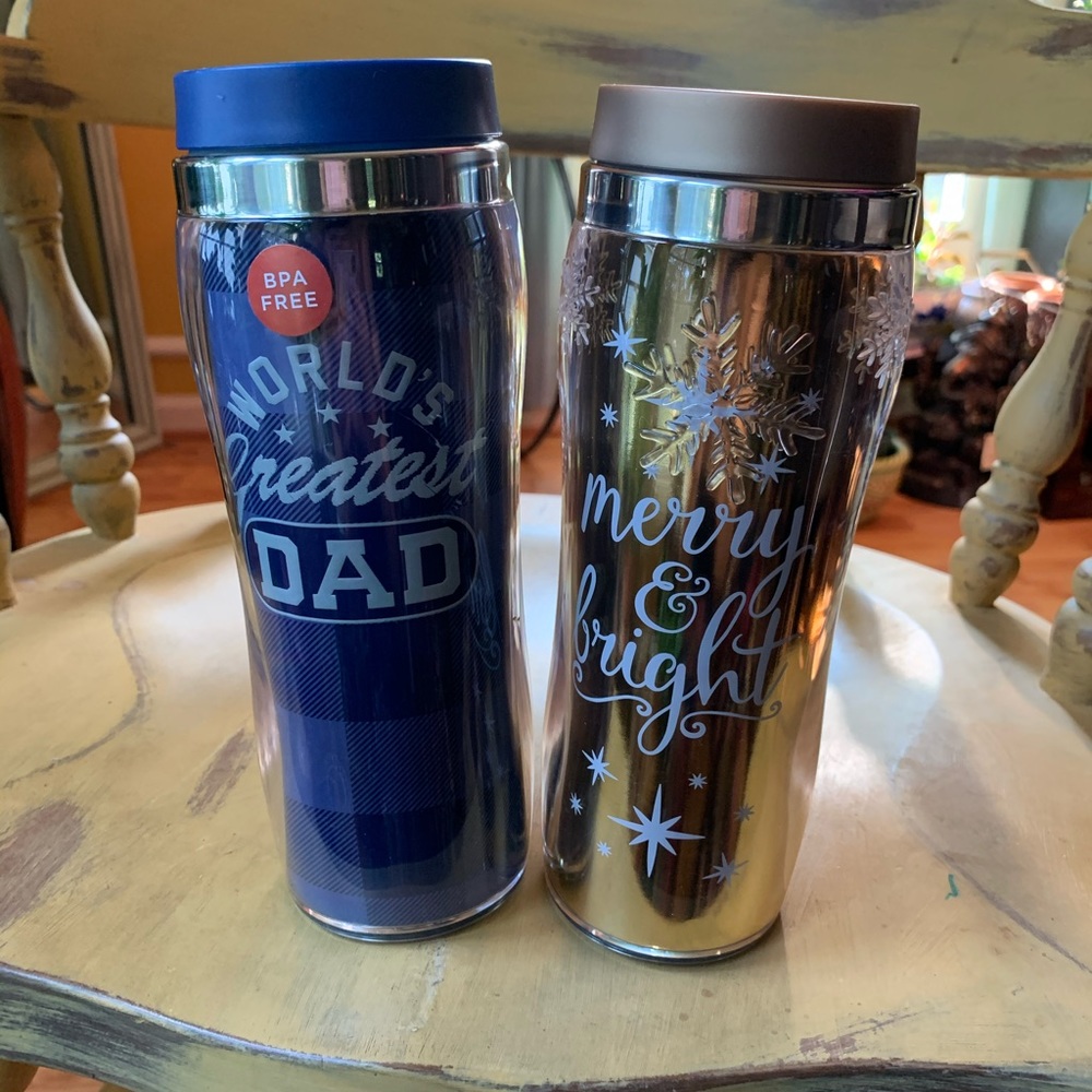 TWO BRAND NEW TUMBLER CUPS